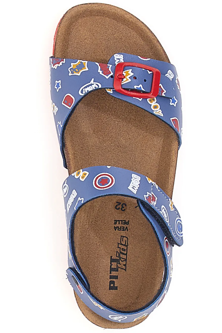 Sandali Blu e Rossi Made in Italy PITT KIDS 45289GHP