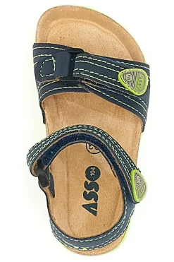 Sandali Blu e Verdi Casual da Bimbi Asso 13606