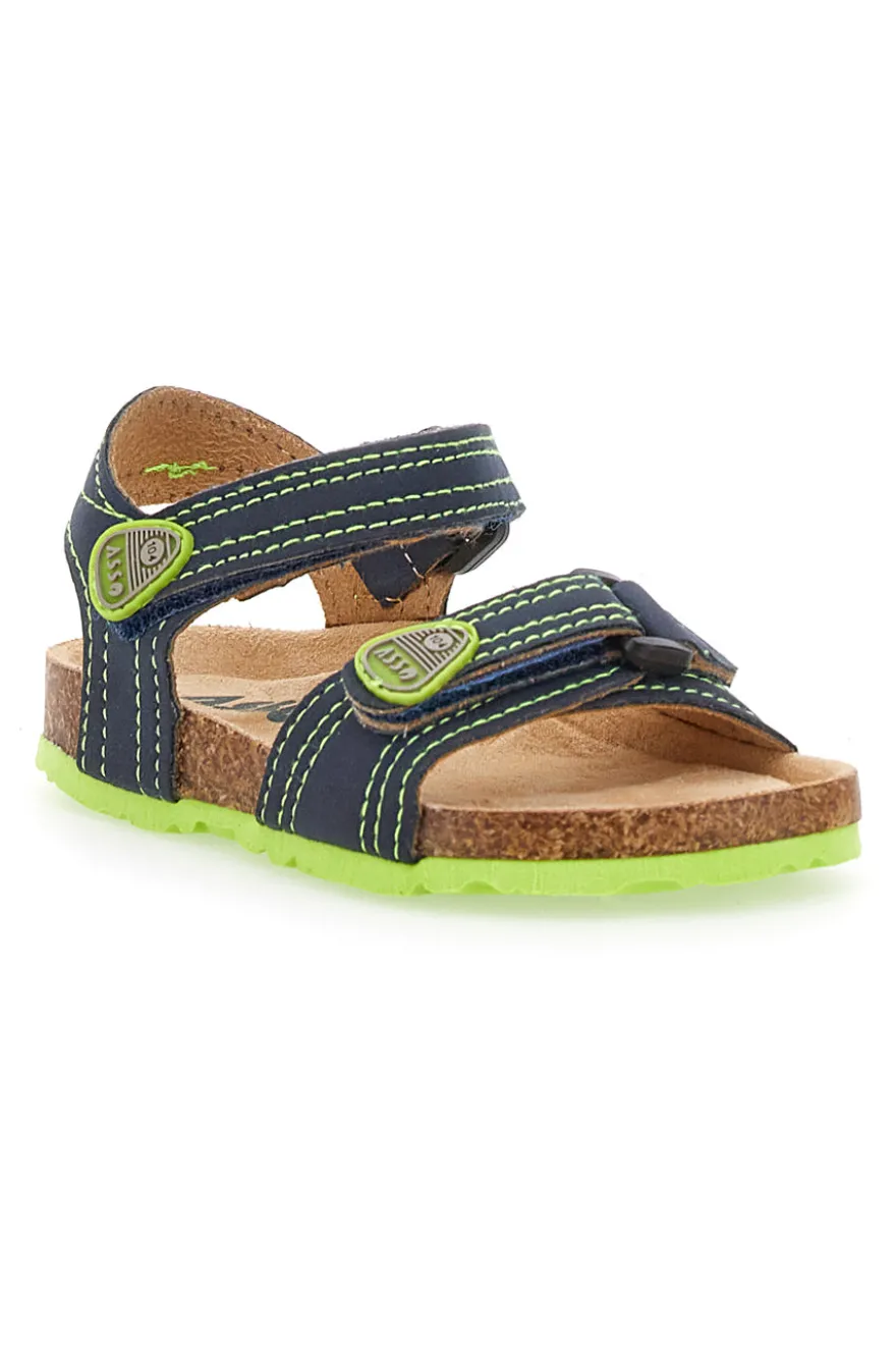 Sandali Blu e Verdi Casual da Bimbi Asso 13606