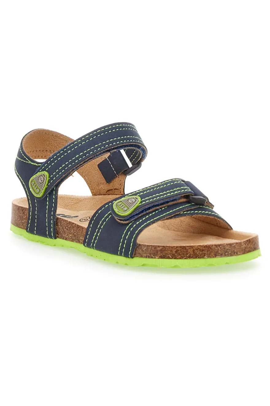 Sandali Blu e Verdi casual da Bimbi Asso 13569