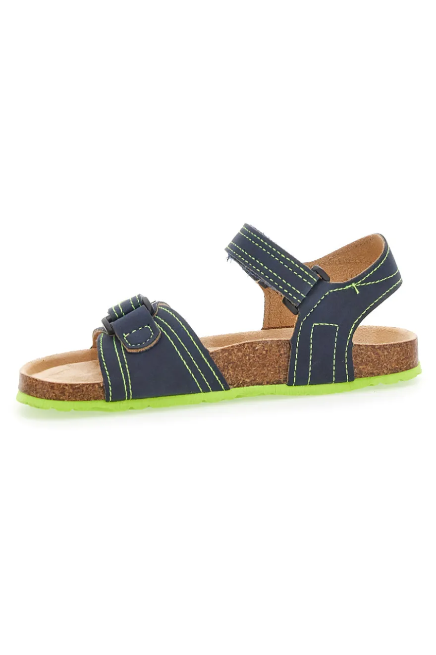 Sandali Blu e Verdi casual da Bimbi Asso 13569