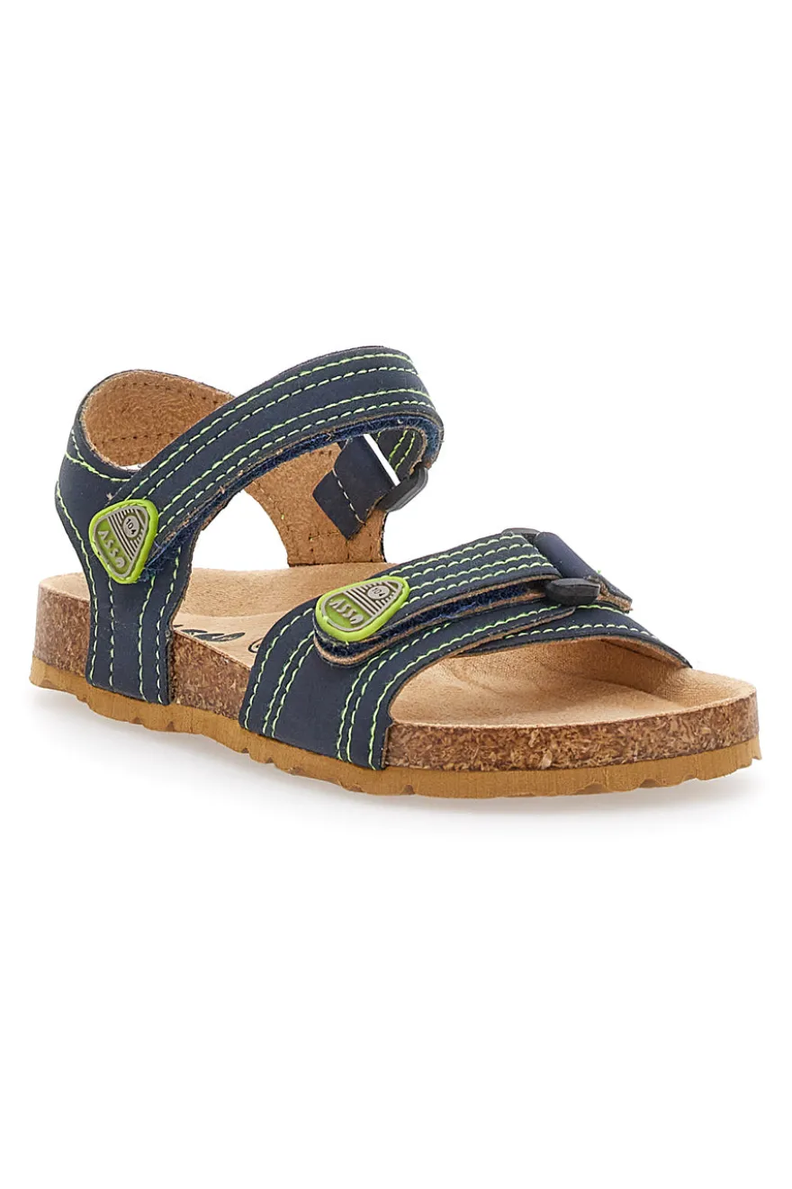 Sandali Blu e Verdi Casual da Bimbi Asso 64135