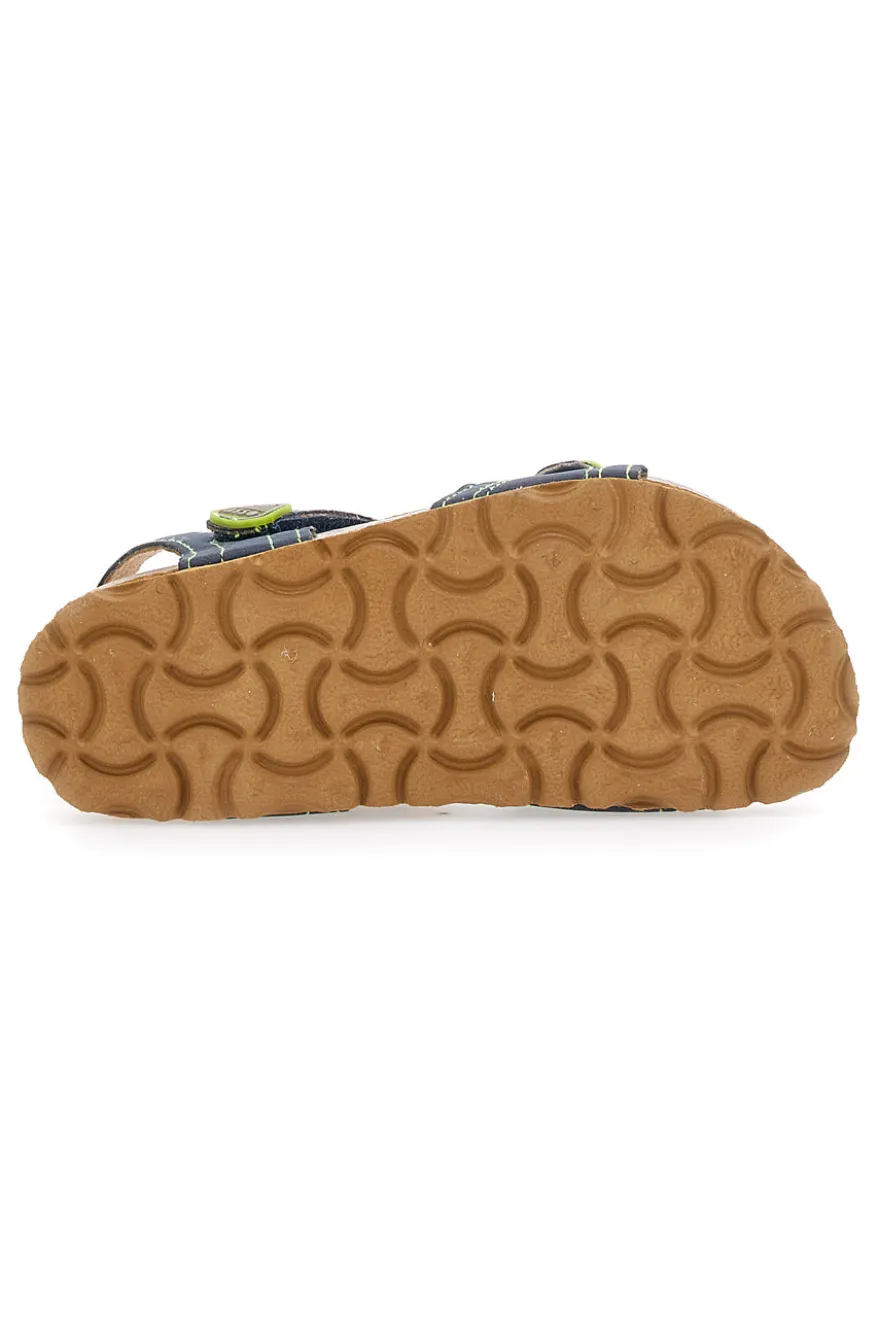 Sandali Blu e Verdi Casual da Bimbi Asso 64135