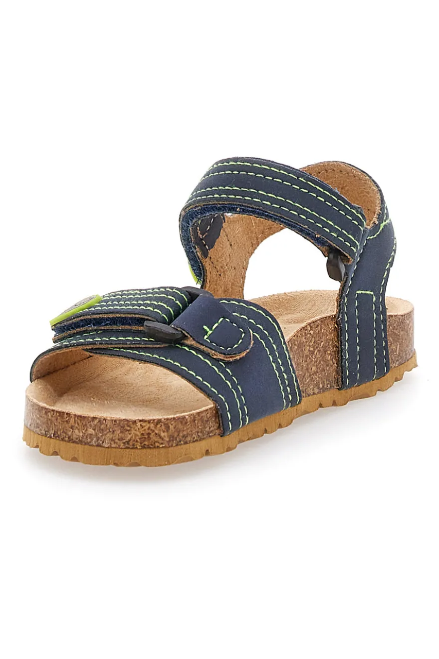 Sandali Blu e Verdi Casual da Bimbi Asso 64135