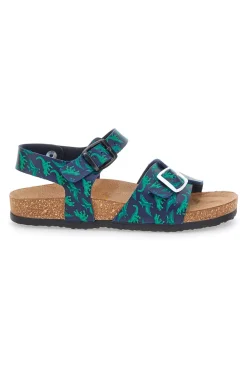 Sandali Blu e Verdi Con Plantare In Vera Pelle Pittarello Bio 257066
