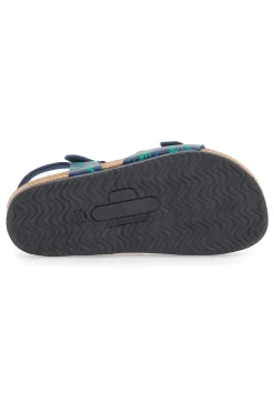 Sandali Blu e Verdi Con Plantare In Vera Pelle Pittarello Bio 257066