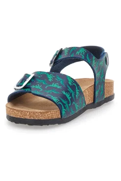 Sandali Blu e Verdi Con Plantare In Vera Pelle Pittarello Bio 257066