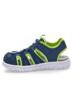 Sandali blu e verdi con strappo Pitt kids K25506