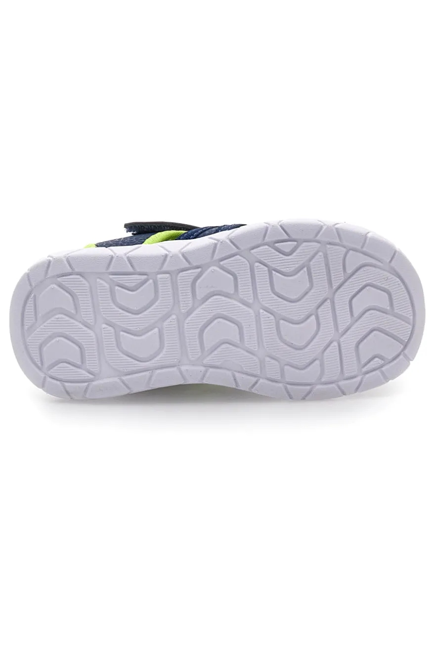 Sandali blu e verdi con strappo Pitt kids K25506