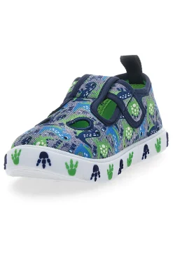 Sandali Blu e Verdi con Velcro DINAUSO S8020127T