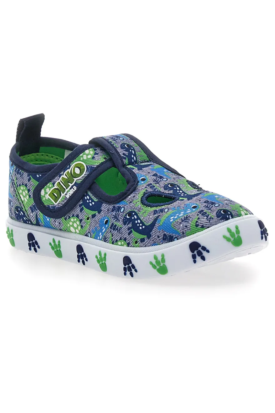 Sandali Blu e Verdi con Velcro DINAUSO S8020127T