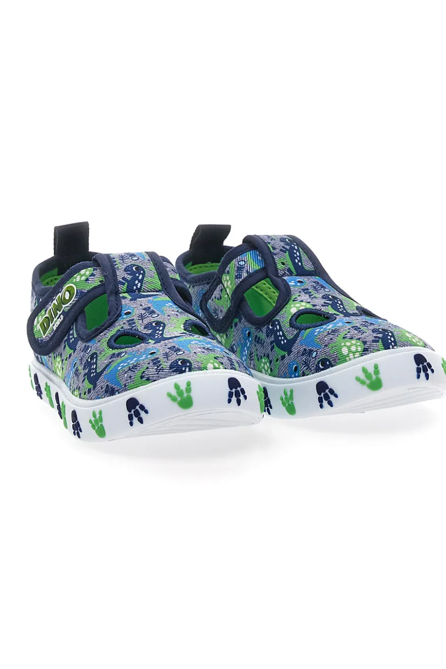 Sandali Blu e Verdi con Velcro DINAUSO S8020127T
