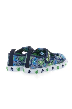 Sandali Blu e Verdi con Velcro DINAUSO S8020127T