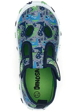 Sandali Blu e Verdi con Velcro DINAUSO S8020127T