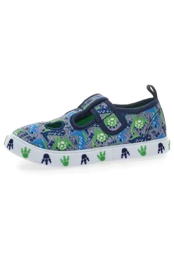 Sandali Blu e Verdi con Velcro DINAUSO S8020127T
