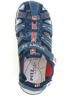 Sandali blu fisherman con Velcro Pitt Kids 14116