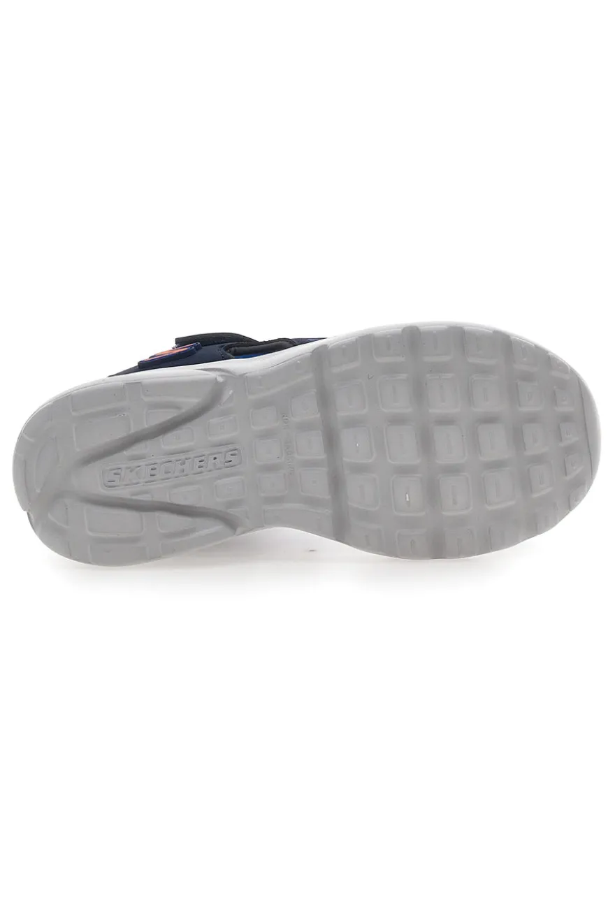 Sandali Blu In Tessuto Skechers Razor Splash Aqua Buddies