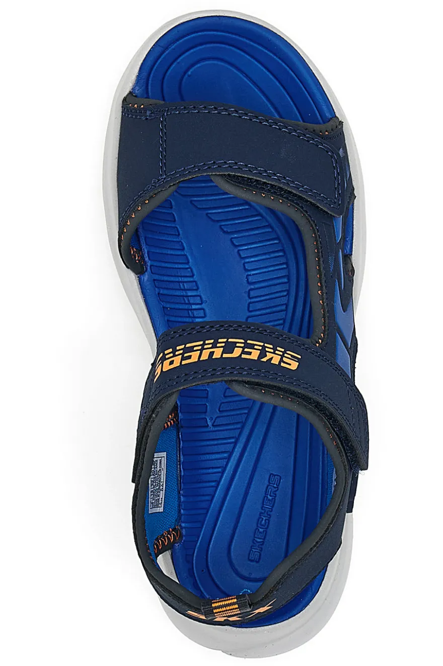 Sandali Blu In Tessuto Skechers Razor Splash Aqua Buddies