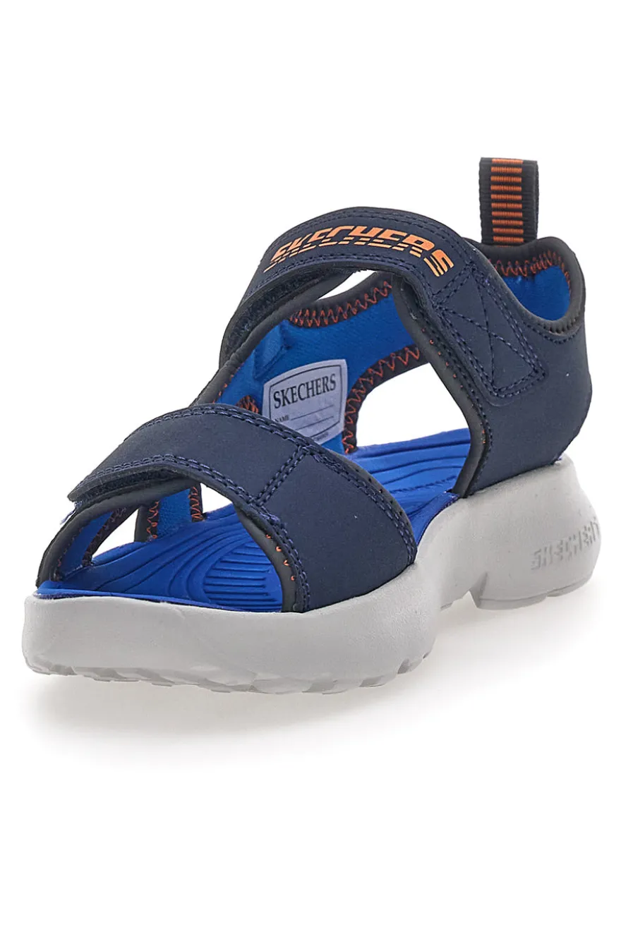 Sandali Blu In Tessuto Skechers Razor Splash Aqua Buddies