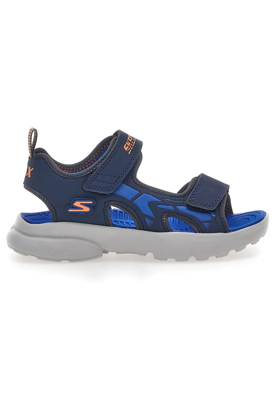 Sandali Blu In Tessuto Skechers Razor Splash Aqua Buddies