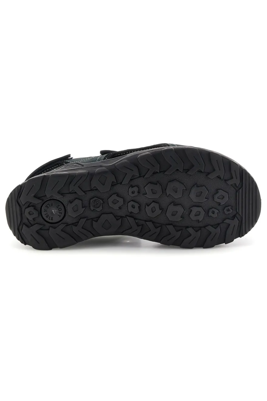 Sandali blu in vera pelle con chiusura a strappo Fly dynamic FD11
