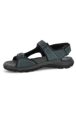 Sandali blu in vera pelle con chiusura a strappo Fly dynamic FD11