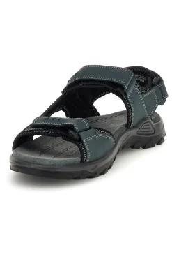 Sandali blu in vera pelle con chiusura a strappo Fly dynamic FD11