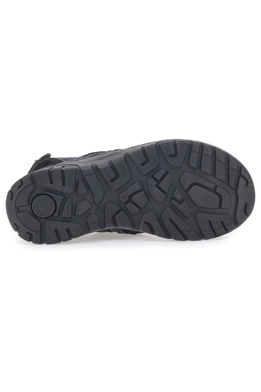 Sandali Blu in Vera Pelle con Velcro Regolabile FLY DINAMIC FD07