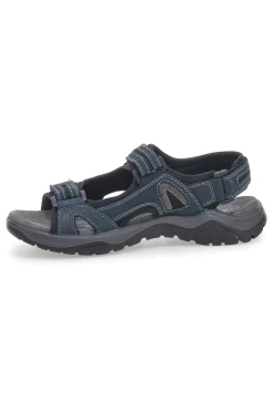 Sandali Blu in Vera Pelle con Velcro Regolabile FLY DINAMIC FD07