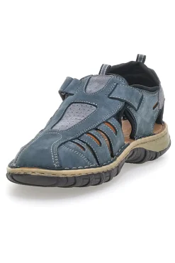 Sandali Blu in Vera Pelle Pittarello Eco 3004