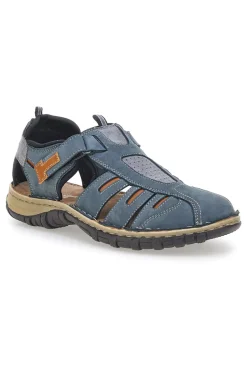 Sandali Blu in Vera Pelle Pittarello Eco 3004