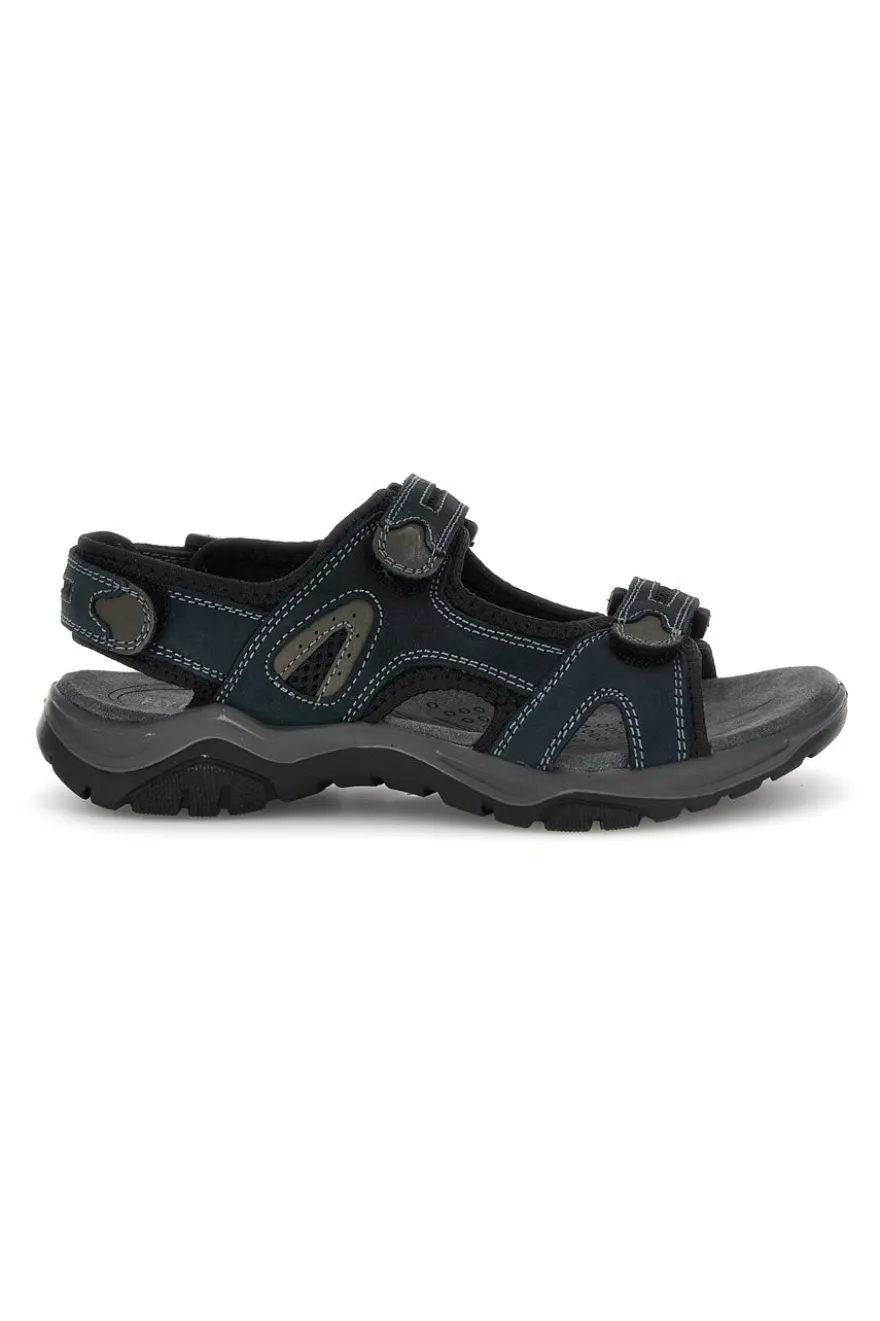 Sandali blu in vera pelle con chiusura a strappo Fly dynamic FD07