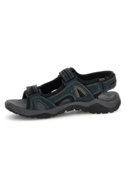 Sandali blu in vera pelle con chiusura a strappo Fly dynamic FD07