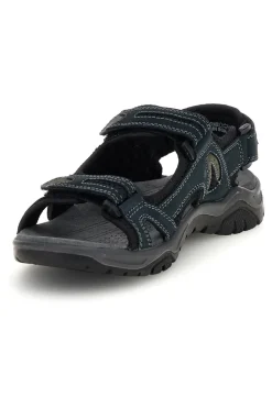 Sandali blu in vera pelle con chiusura a strappo Fly dynamic FD07