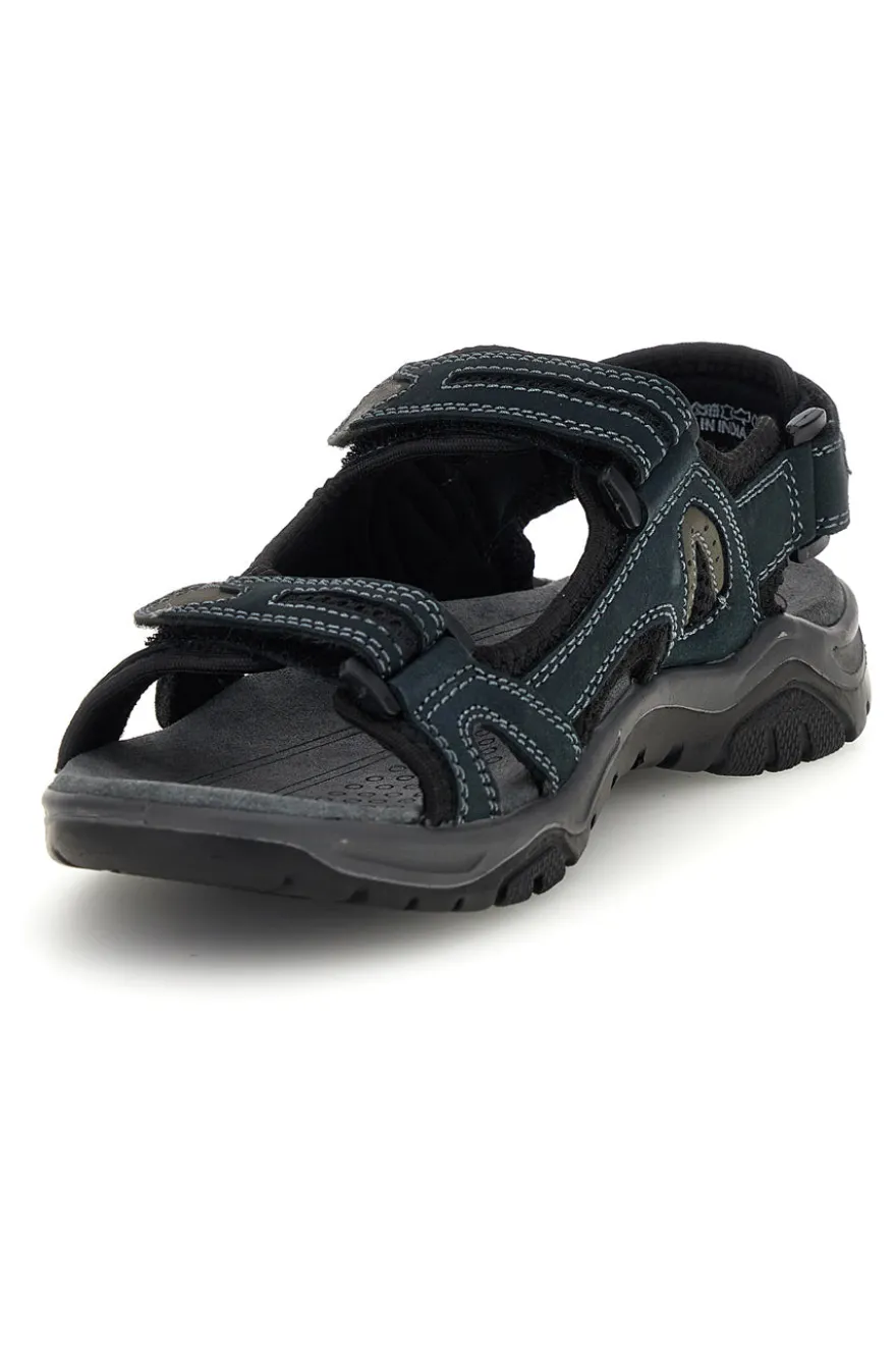 Sandali blu in vera pelle con chiusura a strappo Fly dynamic FD07