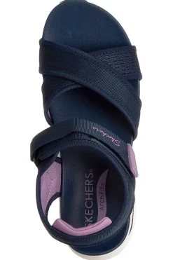 Sandali blu navy con fasce incrociate regolabili Skechers ARCH FIT 2.0 SANDAL FEELIN' BRIGHT