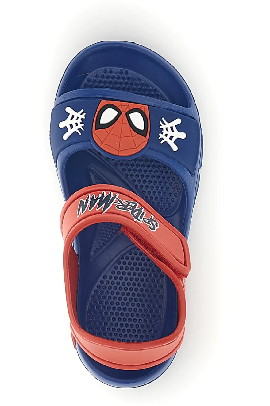 Sandali blu rosso leggero con chiusura a strappo Spiderman R1310681S01