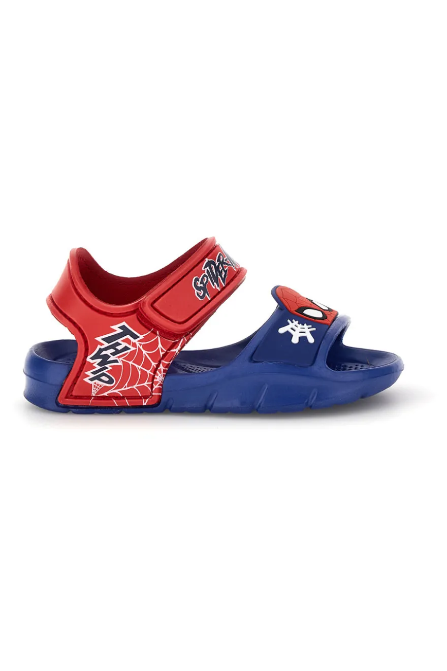 Sandali blu rosso leggero con chiusura a strappo Spiderman R1310681S01