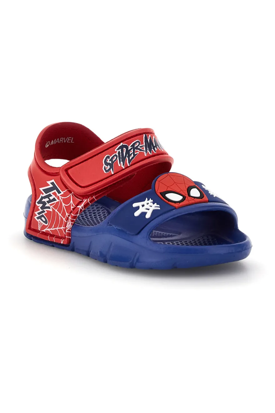 Sandali blu rosso leggero con chiusura a strappo Spiderman R1310681S01