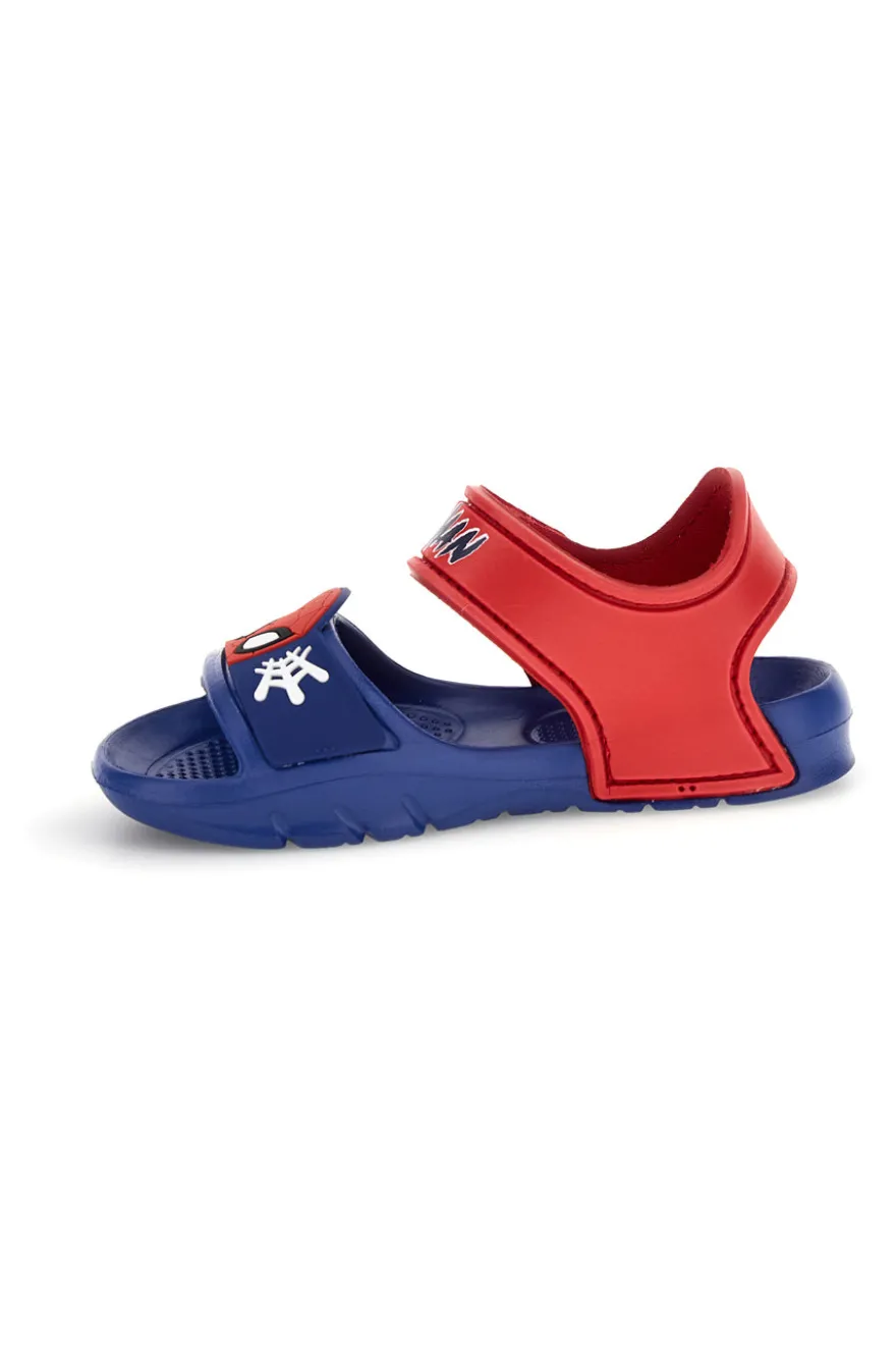 Sandali blu rosso leggero con chiusura a strappo Spiderman R1310681S01