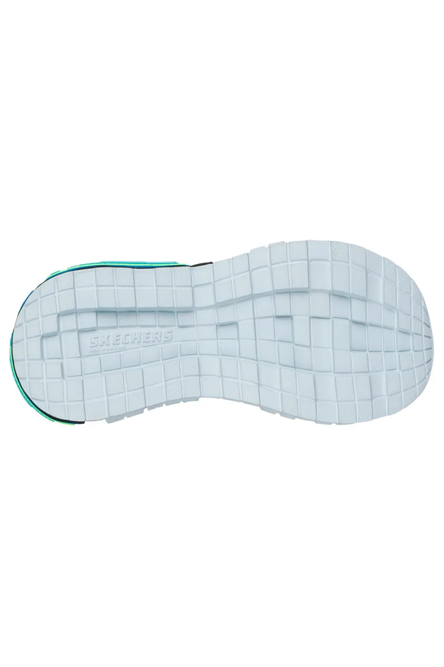 Sandali blu sportivi con stampa grafica Skechers Mega-Splash 4K