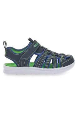Sandali blu sportivi con chiusura a strappo Skechers C-Flex Sandal 2 Heart Blast