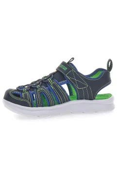 Sandali blu sportivi con chiusura a strappo Skechers C-Flex Sandal 2 Heart Blast