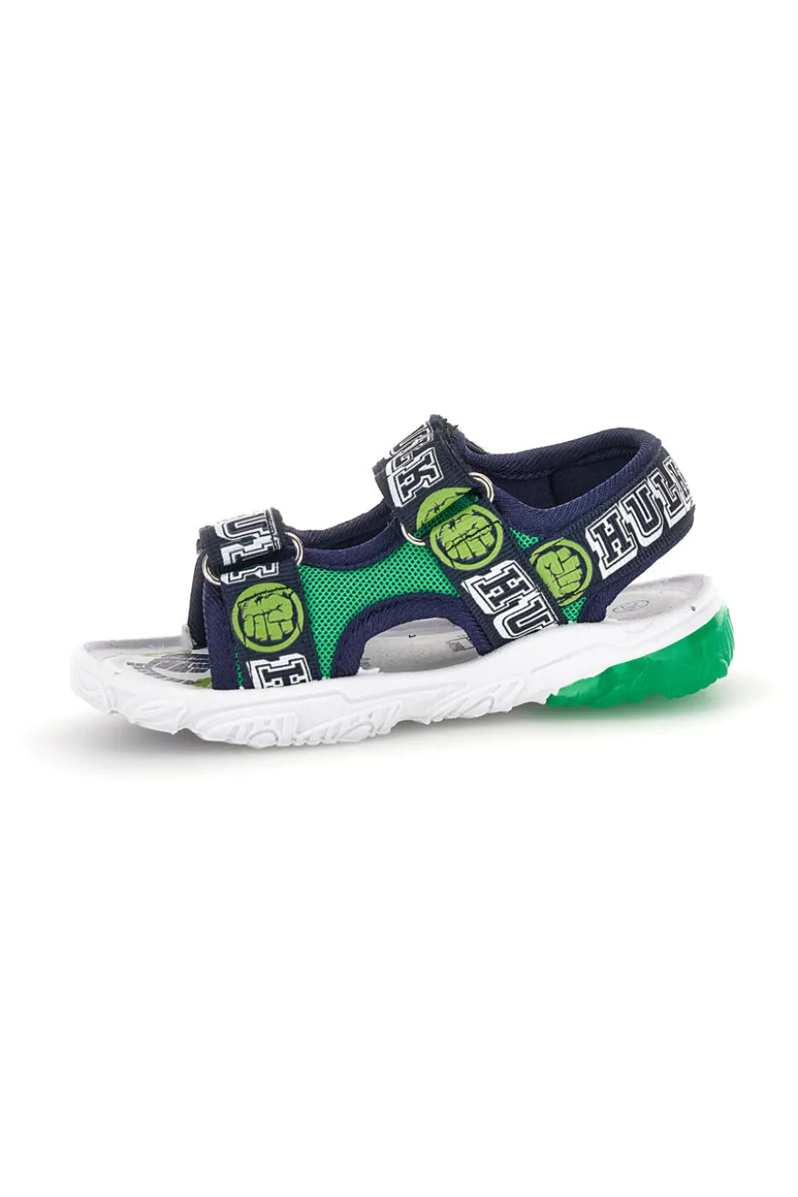 Sandali blu verde con strappi e luci Avengers R1010263T