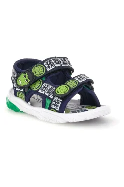 Sandali blu verde con strappi e luci Avengers R1010263T
