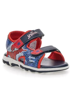 Sandali Blue e Rossi Con Strappi In Velcro Spiderman 15301