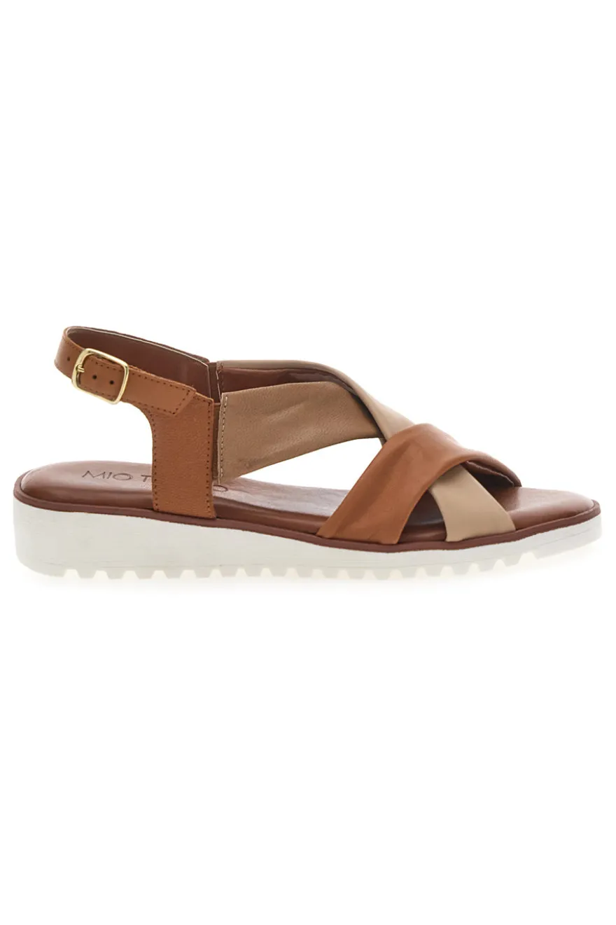 Sandali Brandy con Tomaia a Fascia In Vera Pelle MIO TEMPO 24A030