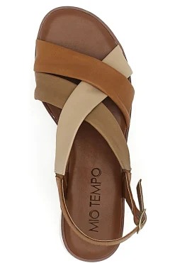 Sandali Brandy con Tomaia a Fascia In Vera Pelle MIO TEMPO 24A030