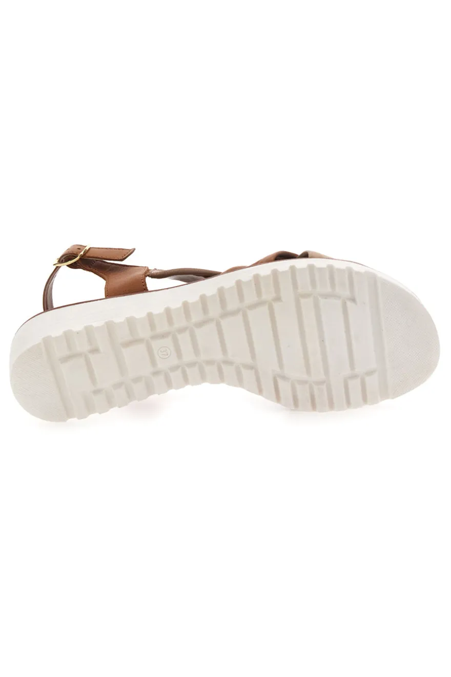 Sandali Brandy con Tomaia a Fascia In Vera Pelle MIO TEMPO 24A030
