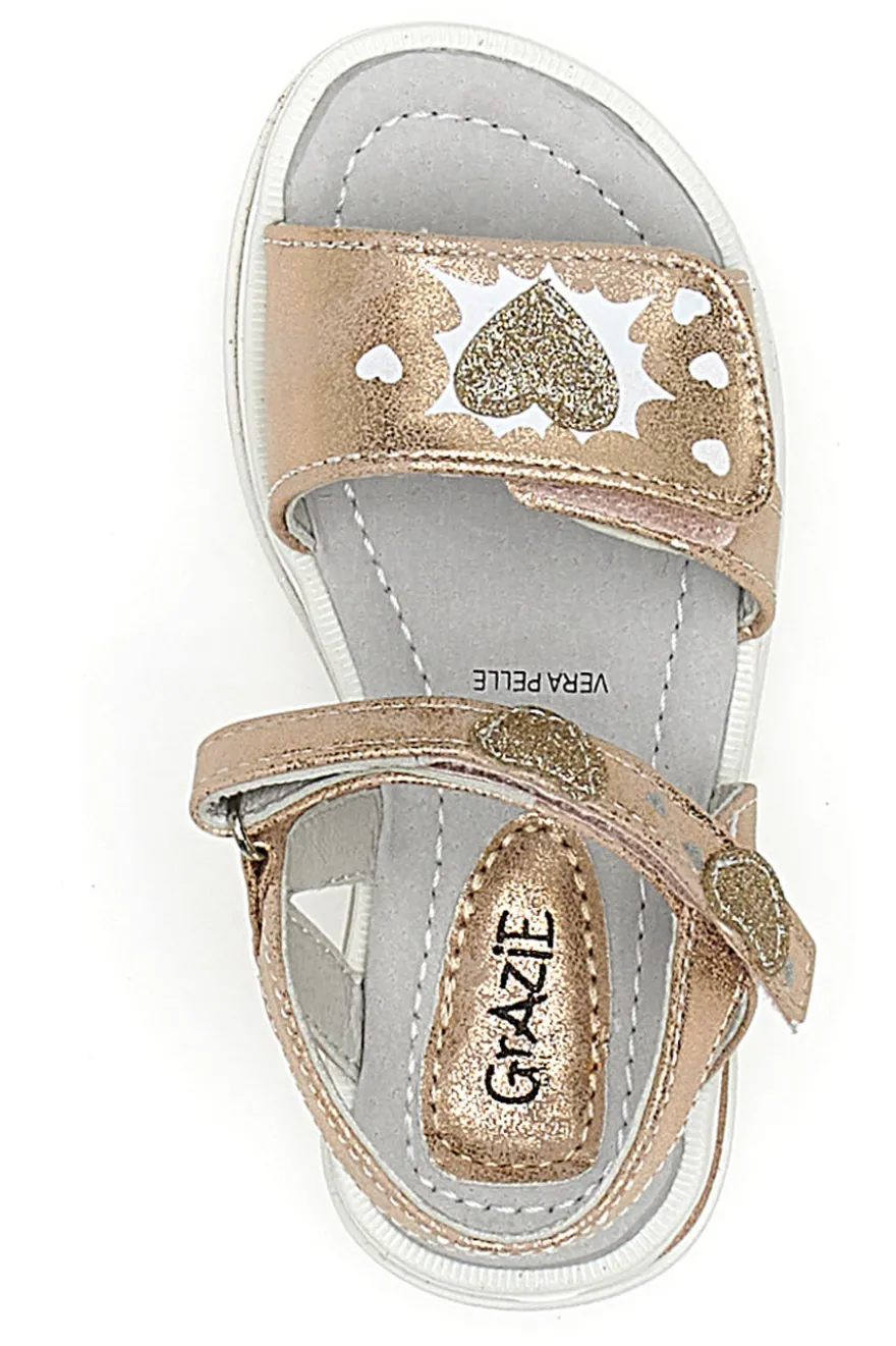 Sandali Bronzo con Cinturino Grazie Girl 218655